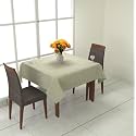 Prozone Washable Jute Table Cover,Heat Resistant Table Cover for Kitchen Table/Dining Table Wedding Party,40" Length x 40" Width,Green
