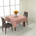 Prozone Washable Jute Table Cover,Heat Resistant Table Cover for Kitchen Table/Dining Table Wedding Party,40" Length x 40" Width,Mahroon