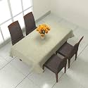 Prozone Washable Jute Table Cover,Heat Resistant Table Cover for Kitchen Table/Dining Table Wedding Party,60" Length x 40" Width,Green