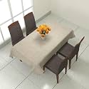 Prozone Washable Jute Table Cover,Heat Resistant Table Cover for Kitchen Table/Dining Table Wedding Party,60" Length x 40" Width,Brown