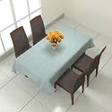 Prozone Washable Jute Table Cover,Heat Resistant Table Cover for Kitchen Table/Dining Table Wedding Party,60" Length x 40" Width,Aqua