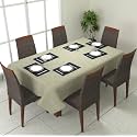 Prozone Washable Jute Table Cover,Heat Resistant Table Cover for Kitchen Table/Dining Table Wedding Party,75" Length x 50" Width,Green