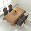 Prozone Washable Jute Table Cover,Heat Resistant Table Cover for Kitchen Table/Dining Table Wedding Party,60" Length x 40" Width,Coffee