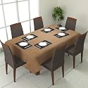 Prozone Washable Jute Table Cover,Heat Resistant Table Cover for Kitchen Table/Dining Table Wedding Party,75" Length x 50" Width,Coffee