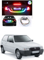 PRTEK Flexible Car LED Strip Lights, 48inch Dream Color Car Exterior Tailgate Trunk LED Lights Kit, Waterproof Daytime Running Turn Signal Brake Reverse Tail Lights, Car License Plate Light DC12V a58 Car Fancy Lights