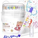 Prudiut 48 Twistable Silky Crayons, Washable, Easy Grip, Gel Crayons