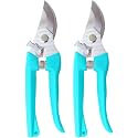Flower Scissor, Floral Shear for Cutting Fresh Flowers (Blue, 2 Pack)