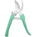 Flower Scissor, Floral Shear for Cutting Fresh Flowers (Green, 1 Pack)