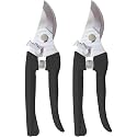 Flower Scissor, Floral Shear for Cutting Fresh Flowers (Black, 2 Pack)