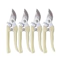 Flower Scissor, Floral Shear for Cutting Fresh Flowers (Yellow, 4 Pack)