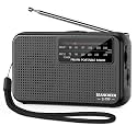 PRUNUS SEANCHEER S-799 Mini AM MW FM Radio AA Battery Operated with Lanyard