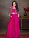 Prutha Fashion Women Crop Top Palazzo Ethnic