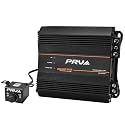 PRV Audio 1400 Watts Monoblock Class D Subwoofer Amplifier RS1400 BASS 1 Ohm – 12 Volts Car Amp, Built-in Crossover, Bass Boost, Smart Fans with Remote Sub Level Control Bass Knob Included
