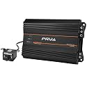 PRV Audio 2200 Watts Monoblock Class D Subwoofer Amplifier RS2200 BASS 1 Ohm – 12 Volts Car Amp, Built-in Crossover, Bass Boost, Smart Fans with Remote Sub Level Control Bass Knob Included