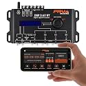 PRV AUDIO Car Audio Bluetooth DSP 2.4X BT – Crossover and Equalizer 4 Channel – Digital Signal Audio Processor DSP with Sequencer Remote Relay - High Level Speaker Input