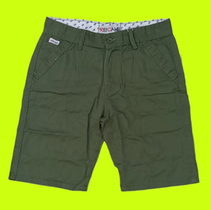 PRYAN FASHION Solid Men Green Cargo Shorts