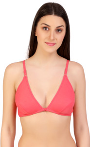 prynkx women t-shirt non padded bra orange