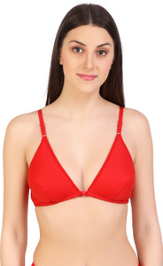 prynkx women t-shirt non padded bra red