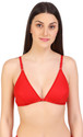 Prynkx Women T-Shirt Non Padded Bra (Red)