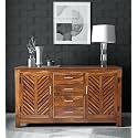 PS DECOR Sheesham Wood Sideboard for Living Room | Bedroom | Dressing Room | Large Cabinet in Rustic Finish
