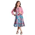 PS PEACHES girls Dress With Cape
