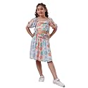 PS PEACHES Girls Polyester Square Neck Half