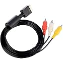 PS2 PS3 AV Cable RCA Composite Video Cord for PlayStation 2 3 Slim to TV