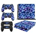 PS4 Console Electric Storm from Starwars Skin Decal Vinal Sticker + 2 Controller Skins Set