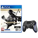 Ghost of Tsushima Director's Cut (PS4) + PS4 Wireless Controller - Bluetooth, Six-axis, Audio, LED Indicator
