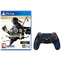 Ghost of Tsushima Director's Cut (PS4) + Nitho ADONIS Wireless Controller With Joystick, Rumble, Motion Control, Headphone Jack - Compatible With PlayStation 4, Black