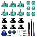 PS5 Analog 3D Joystick Replacement for Sony PlayStation 5,PS5 Controller Stick Repair Kit for Fix Drift & Enhance Grip with Analog Joysticks,Thumbstick Caps,Trigger Springs,Tools&Screws (6Pack)