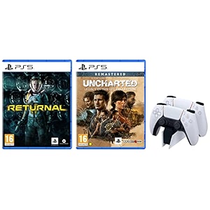 ps5 returnal amp unchartered legacy of thieves collection  ps5 game playstation 5 amp dualsense charging station - playstation5