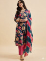PSCHOICE Women Kurti Pant Dupatta Set