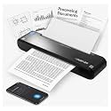 PSF-8200 Portable A4 Thermal Printer | Inkless Mini Wireless Printer with Bluetooth & USB | Rechargeable, Compact & Smudge-Free Printing for Documents, Billing & Travel – Black