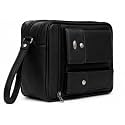 PSH Synthetic Leather Mens Multipurpose Wrist Messenger Bag for Men Slingbag Travel Pouch Wrist Hand Bag for Cash Money Carrying Purpose Small bag