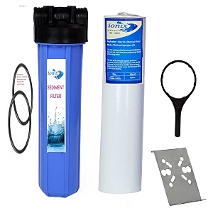 psi plastic whole house ro water filter with jumbo spun 12  1152 inch pipeblue