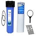 PSI Plastic Whole House RO Water Filter with Jumbo Spun, 1/2 / 1/1.5/2 Inch Pipe(Blue)