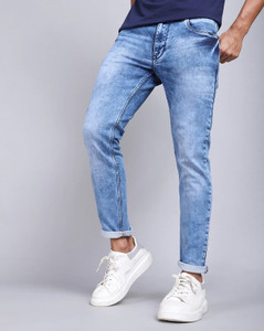 psi men slim mid rise dark blue jeans