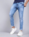 PSI Men Slim Mid Rise Dark Blue Jeans