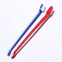 PSK Dental Grooming Washing Tooth Brush for Dogs, Cats and Other Pets (2 in 1) Set of 2 (Pack of 1))