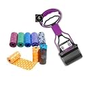 PSK PET MART 11" Inch Small Scooper + 6 Waste Bag Roll Portable Handle Cleaning Pickup Clip Poop Scoop for Small Dogs &amp; Puppies (Color May Vary) (Small Scooper + 6 Poop Roll Bag)