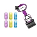 PSK PET MART 11" Inch Small Scooper + 6 Waste Bag Roll Portable Handle Cleaning Pickup Clip Poop Scoop for Small Dogs & Puppies (Color May Vary)(Small Scooepr + 6 Poop Bag)