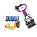 PSK PET MART 11" Inch Small Scooper + 8 Waste Bag Roll Portable Handle Cleaning Pickup Clip Poop Scoop for Small Dogs &amp; Puppies (Color May Vary) (Small Scooper + 8 Poop Roll Bag)