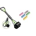 PSK PET MART 24" Inch Large Scooper + 5 Waste Bag Roll Portable Handle Cleaning Pickup Clip Poop Scoop for Medium and Large Dogs & Puppies (Color May Vary) (Large Scooper + 5 Poop Bag)