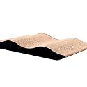 PSK PET MART Corrugated Cardboard Reversible Cat Scratcher | Premium Scratch Texture Design with 100% Chemical Free Catnip Recyclable Toy for Cat/Kitten/Puppy/Pack of 1 (Brown, MB10)