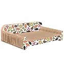 PSK PET MART Corrugated Cardboard Reversible Cat Scratcher | Premium Scratch Texture Design with 100% Chemical Free Catnip Recyclable Toy for Cat/Kitten/Puppy/Pack of 1 (Brown, MBB14)