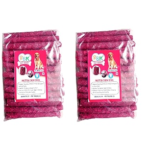 psk pet mart dog chew munchy dental treat mutton flavor barksticks munchies red sticks pack of 2kg