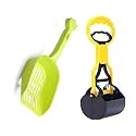 PSK PET MART Dog Potty Scooper with Cat Litter Scoop Durable for Dogs and Cats Durable Spring for Easy Grass and Gravel Pick Up Puppies &amp; Small Medium Breed Dogs (Color May Vary)