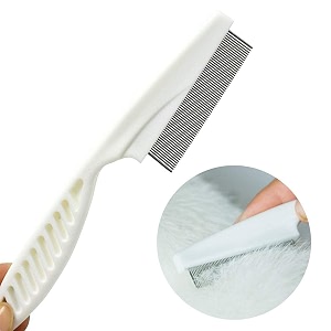 psk pet mart flea comb pet cat dog lice comb nit remover grooming brush tools to treatment amp remove fleas mites ticks dandruff flakes - stainless steel fine teeth buy 1 get 1 free