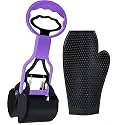 PSK PET MART One Handed Pooper Scooper for Pets, Portable Pet Waste Scooper, Dog Poop Scoop, Pet Waste Jaw Clamp Scooper, High Elastic Spring with Grooming Gloves (Small Scooper + Glove)
